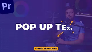 Pop Up Text Animation - Adobe Premiere Pro 2023 (+ Free Download Template)