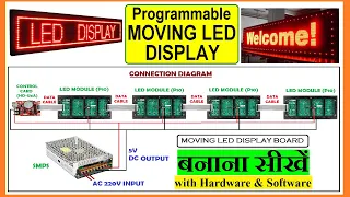 Programmable Moving LED Display | Full Details | LED Board | Scrolling Text Display | P10 LED Module