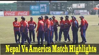 Hightlights : Nepal vs USA CWC league 2 match 2020 || Today highlights Nepal vs USA odi 2020
