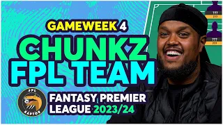 CHUNKZ FPL TEAM SELECTION | Fantasy Premier League Tips 2023/24