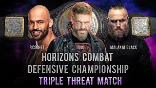 PURPLE REIGN EXCLUSIVE: Edge vs Malakai Black vs Ricochet (Horizons Combat Defensive Championship)