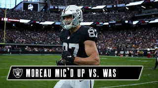 Foster Moreau Mic'd Up vs. Washington Football Team | Las Vegas Raiders | NFL