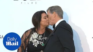 Pierce Brosnan locks lips with wife Keely Shaye Smith in Cannes - Daily Mail