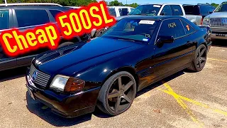 Copart Walk Around with Monkey Wrench Mike + Cheap 93 SL500!! 8-20-2020