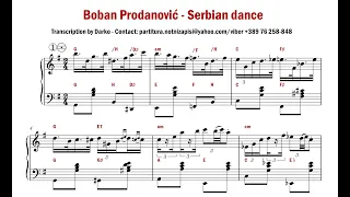 [Notni zapis za harmoniku] Boban Prodanović - Serbian dance