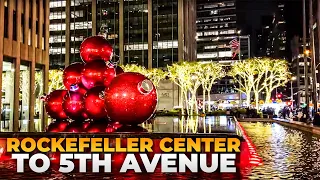 NYC LIVE Exploring Rockefeller Center to 5th Avenue, Manhattan on Sunday (November 28, 2021)