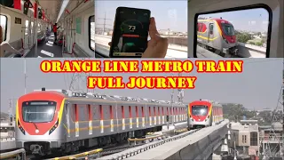 Full Train Journey Of Orange Line Metro Train Lahore | Coverage Of All Stations All | Pakistan