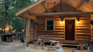 Log CabinBuild Part 28, flooring, walls, plumbing and more! Skull bliss. Busy week at the cabin!