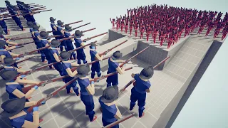 50x MUSKETEERS vs SIEGE ARMY PART 2 | Totally Accurate Battle Simulator TABS