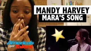Mandy Harvey: Deaf Singer Performs Original, "Mara's Song" - America's Got Talent 2017 - REACTION