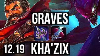 GRAVES vs KHA'ZIX (JNG) | Rank 1 Graves, Rank 6, 8/1/10, Legendary | EUW Challenger | 12.19