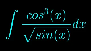 Integral of cos^3(x)/sqrt(sin(x))