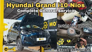 Hyundai Grand i10 Nios Complete General Service Cost Starting At ₹4,299/- | Genuine Spares | MotoFyx