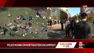 Northeastern Univ. cleaning up after police clear protesters