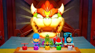 Mario Party Superstars Minigames - Thomas Vs Mr Krabs Vs Pocoyo Vs Kermit (Hardest Difficulty)