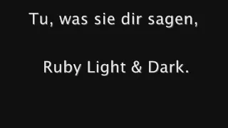 Broilers ---- Ruby Light & Dark ( lyrics )