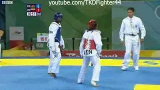 Women -49 KG 2008 Taekwondo Olympic Games Beijing Kenya vs Venezuela R2