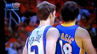 Sasha Vujacic & Goran Dragic get into it!