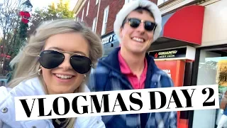 VLOGMAS DAY 2: lunch date, cyber monday, unboxing haul, going blonder