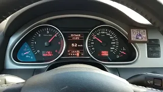 Разгон Audi q7 3.0tdi BUG 0-100, 0-150 сток