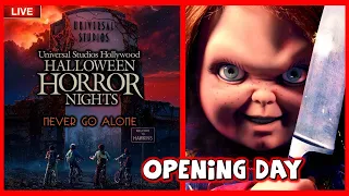 🔴  [LIVE- En Vivo] Halloween Horror Nights - Opening Night | Universal Studios Hollywood | (9.7.23)
