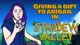 Giving a Gift to Abigail in Stardew Valley | Animation