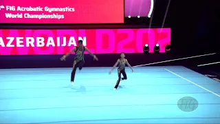 Azerbaijan (AZE) - 2022 Acrobatic Worlds, Baku (AZE) - Dynamic Qualification  Men's Pair