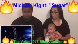 The Voice 2017 Blind Audition - Michael Kight: "Sugar" (REACTION)