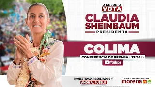 Conferencia de prensa desde Manzanillo, Colima