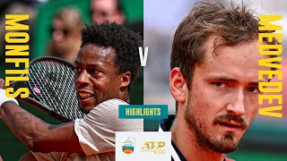 Gael Monfils vs Daniil Medvedev Highlights | Rolex Monte Carlo Masters 2024