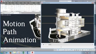 How To Use Camera Make Animation Presentation Video Of 3D House In Autocad - Motion Path Animation