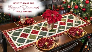 How to Make the Elegant Diamonds Table Runner | a Shabby Fabrics Tutorial