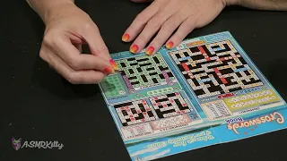 Scratching Lotto Tickets (Scratchies) | ASMR | No talking