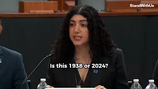 Columbia student Eden Yadegar  - Congressional hearing investigating antisemitism