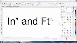 Corel Draw Tips & Tricks Inch and Foot Symbol and more  part 2