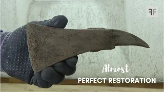 Restoration Of Antique And Very Rusty Fireman Axe