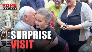 🚨| Pope Francis makes surprise visit to families in a suburb of Rome