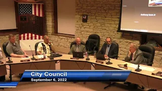 Batavia City Council Meeting. September 6, 2022