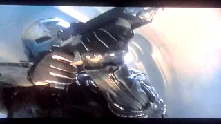 Lost in space fight scene