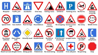 Traffic Signs English Vocabulary | Learn English Words Fast and Easy