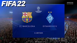 FIFA 22 - FC Barcelona vs. Dynamo Kyiv | PS5