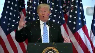 Trump sings happy birthday to joe Biden