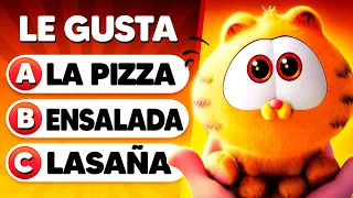 ¿CUÁNTO SABES DE GARFIELD FUERA DE CASA? 🐱🍕🍿 Garfield La Película |⭐ Chica Trivia