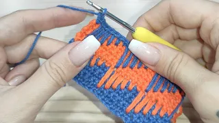 Wow! Such a simple and beautiful crochet stitch! Crochet pattern.