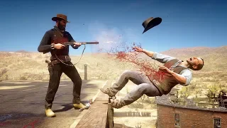 Red Dead Redemption 2 PC 60FPS - Funny & Brutal Moments Vol. 58 (Euphoria Ragdolls)