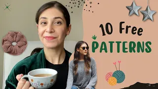 10 FREE & EASY knitting patterns