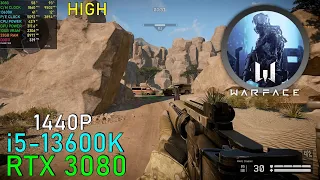 Warface RTX 3080 | 13600K 5.1GHz | 1440P