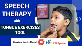 Speech Therapy with Tongue Exercises Tool