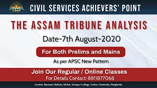 CSAP_The Assam Tribune Analysis_07-08-2020