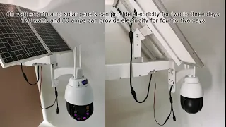 Human Tracking 4G wifi ptz camera with Solar Panel